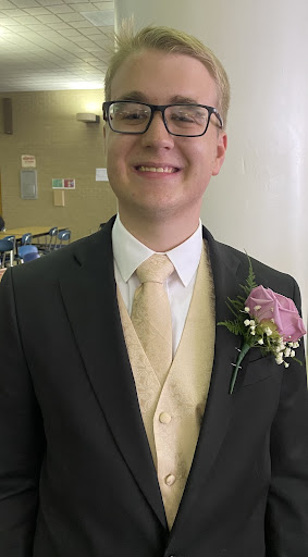 Jack Wonderling smiling for the camera before he goes off to prom!