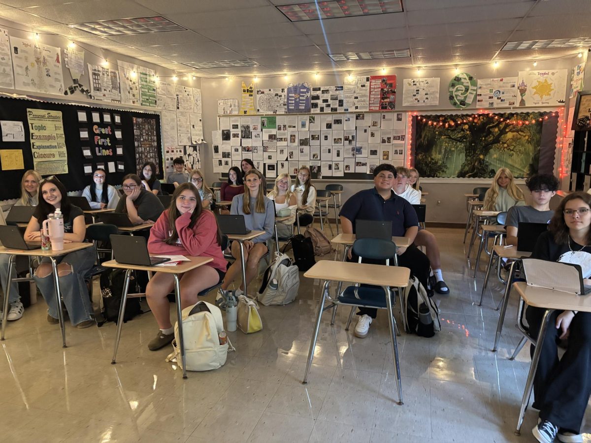 Sophomores in Mrs. McCullough's class